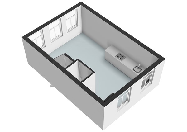 Plattegrond - Fokke Simonszstraat 92-3, 1017 TK Amsterdam - Fokke Simonszstraat 92-3 - Amsterdam - Derde verdieping - 3D  _2.jpg